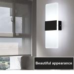 2x Modern Square LED Wall Light Up Down Lamp Indoor Home Sconce Lighting Fixture