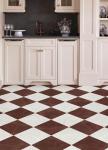 FloorPops x Chris Loves Julia Bonneville Oxblood Peel and Stick Floor Tiles, FP6333