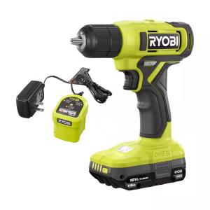 RYOBI ONE+ 18V Cordless 3/8 in. Drill/Driver Kit with 1.5 Ah Battery and Charger