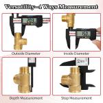 Calibre Digital Acero Inoxidable Calibrador Pie de Rey Con Pantalla LCD 6"/150mm
