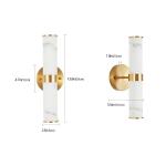 2 Pack Modern Gold indoor LED Wall Light Resin Imitation Marble Texture Sconce