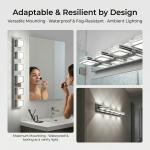 39'' Vanity Light 6 Lights Dimmable LED Bathroom Over Mirror Wall Fixture Chrome
