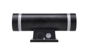 Black Integrated LED Cylinder Up Down Wall Light - 6 PACK