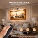 Wireless Picture Light for Wall: 24" Rechargeable Art Light with Remote & Timer,