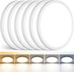 6 Pack 12 Inch 5CCT White LED Ceiling Light Flush Mount Dimmable Fixture 2880LM