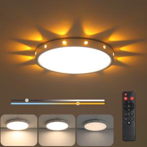 Anmaice 12in Flush Mount led Ceiling Light fixtures ceiling lamp for bedroom