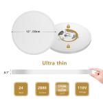 6 Pack 12 Inch 5CCT White LED Ceiling Light Flush Mount Dimmable Fixture 2880LM