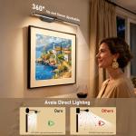 Wireless Picture Light for Wall: 24" Rechargeable Art Light with Remote & Timer,