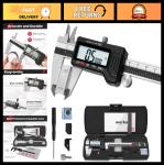 Digital Caliper 0-6” Precision Measuring Tool, Auto-Off, 0.001” Accuracy, Stainl