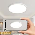 6 Pack 12 Inch 5CCT White LED Ceiling Light Flush Mount Dimmable Fixture 2880LM
