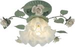 Nordic Semi Flush Mount Glass Flower Ceiling Light for Hallway & Bathroom