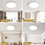 6 Pack 12 Inch 5CCT White LED Ceiling Light Flush Mount Dimmable Fixture 2880LM