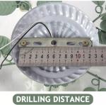 Nordic Semi Flush Mount Glass Flower Ceiling Light for Hallway & Bathroom