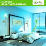 Depuley Battery Operated Wall Sconce: Set of 2 Wireless Wall Lights with 10000mA