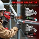 1500N.m Cordless Impact Wrench for Milwaukee Battery 1/2" High Torque No Battery