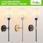 Depuley Battery Operated Wall Sconce: Set of 2 Wireless Wall Lights with 10000mA