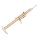 SHINEOFI Wooden Vernier Calipers Precision Measuring Tool for DIY Projects and Woodworking 12-Inch Measuring Ruler Straight Edge for Math Learning and Crafting