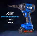 ACDelco Power Tool Combo Kit with 2 Batteries Cordless Drill Impact Driver Tool