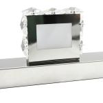 3 Square Lights Modern Bathroom Vanity Light LED Crystal Mirror Front Wall Lamp