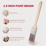 Mister Rui Mini Paint Roller Kit-13 Piece, 4-Inch Microfiber Paint Rollers with Ergonomic Handle, Small Roller Paint Brush, Paint Tray with 3 Liners, Perfect for House Painting, Trim, and Touch-Ups