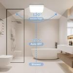 Rechargeable Motion Sensor LED Ceiling Light with 3 Colors and Remote Control