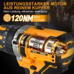 1/2" Cordless Hammer Drill/Driver Brushless For DEWALT 20V MAX Battery 2-Speed