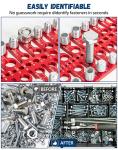 57pc Nut & Bolt Thread Checker, SAE & Metric, Drill Gauge Set