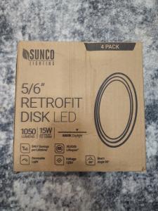 Sunco 5/6” LED Disk Lights Flush Mount Ceiling Light Fixture Recessed 5000K D...