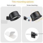 2Pack LED Wall Lights, Battery Wall Sconce,Magnetic Wireless Rechargeable Amb...