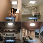 Rechargeable Motion Sensor LED Ceiling Light with 3 Colors and Remote Control