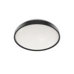 LED Flush Mount Ceiling Light Fixture 10/15 in. Matte Black Round Dimmable