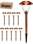 Energizer LED Solar Pathway Lights - 10 Pack of  Outdoor Solar Lights(6 Colors)