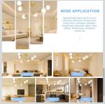 Modern Sputnik Chandelier, Ceiling Light Fixture Flush Mount 6-Lights Gold