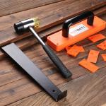 REXBETI Laminate Wood Flooring Installation Kit, LVP Installation Kit, Vinyl Flooring Tools - Tapping Block with Handle, Pull Bar, Double-Faced Mallet and Spacers