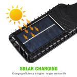 3PCS Outdoor Solar Wall Light LED Motion Sensor Bright Flood Street Lamp 3 Modes