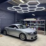 Hexagon Garage Lights 26400LM 11 Grid Honeycomb LED Shop Gym Ceiling Light 6500K