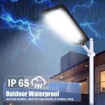 30000000LM Commercial LED Solar Street Light Outdoor Dusk to Dawn Road Area Lamp