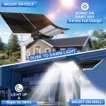 LED 16000W Commercial Solar Street Lights Outdoor Dusk to Dawn parking lot light
