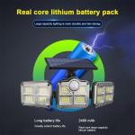 3 Head 50000LM LED Solar Lights Outdoor Waterproof Motion Sensor Security Lamp