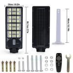 30000000LM Commercial LED Solar Street Light Outdoor Dusk to Dawn Road Area Lamp