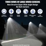 30000000LM Commercial LED Solar Street Light Outdoor Dusk to Dawn Road Area Lamp