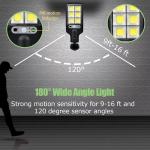 3PCS Outdoor Solar Wall Light LED Motion Sensor Bright Flood Street Lamp 3 Modes