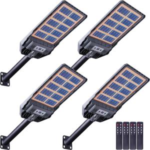 Commercial 99000000LM LED Outdoor Dusk to Dawn Solar Street Light Road Area Lamp