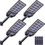 Commercial 99000000LM LED Outdoor Dusk to Dawn Solar Street Light Road Area Lamp