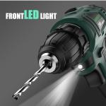 INSPIRITECH Brushless power drill Cordless Drill with 2 Batteries and Charger