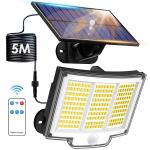 LED Solar Street Lights 9900000lm Security Flood Lamp Motion Sensor Outdoor Wall