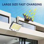 LED Solar Street Lights 9900000lm Security Flood Lamp Motion Sensor Outdoor Wall