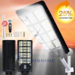 990000000LM Commercial 5000W LED Solar Street Light Dusk to Dawn Road Lamp+Pole