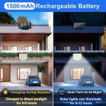 LED Solar Street Lights 9900000lm Security Flood Lamp Motion Sensor Outdoor Wall