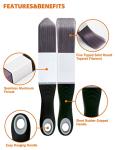 ROLLINGDOG Paint Brush for Trim - Edging Paint Brush 2PC,Triangular Brush and Square Trim Brush,Cut in,Edger,Corner,Sash Painting
